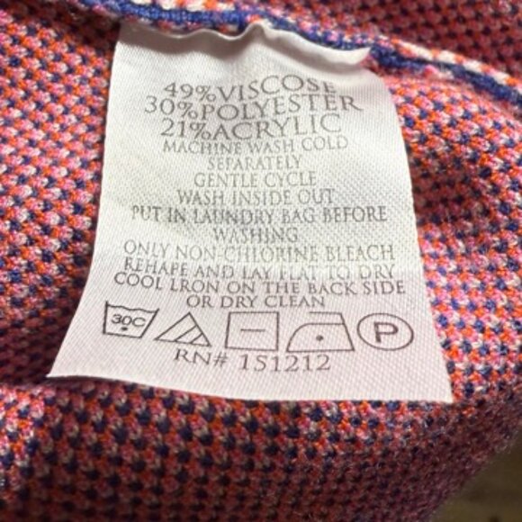 Michelle McDowel Noelle Striped Short Sleeve Dolman Style Sweater Sz Small - Picture 4 of 5